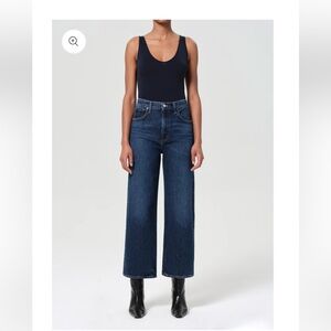 Women's Blue Wide-Leg Jeans